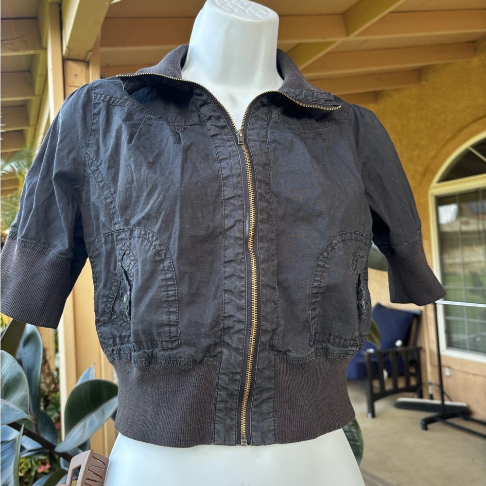 Active Basic Dark black Utility Jacket - Picture 5 of 10